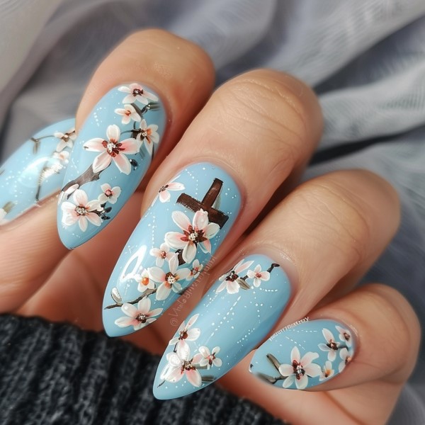 flower fingernail designs