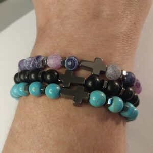 Christian Bead Bracelet or Christian Bead Anklet