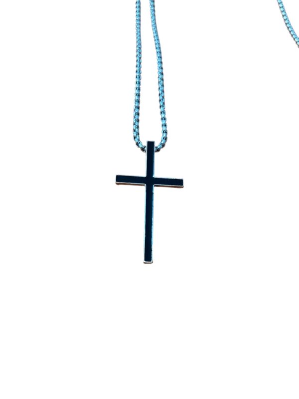 Black Center Cross Necklace