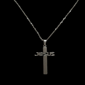 Silver Jesus Necklace