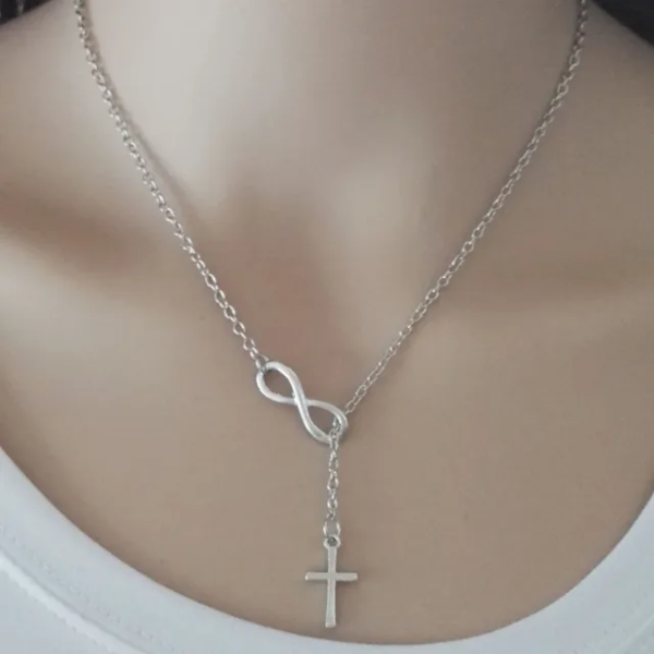 Infinite Cross Necklace Women's