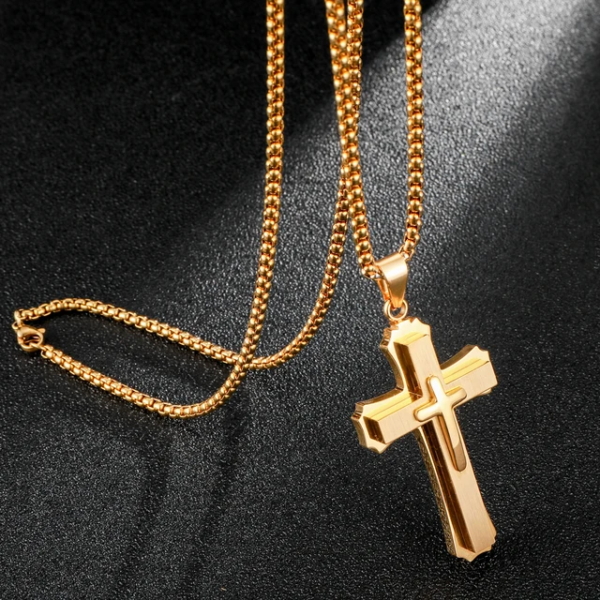 Gold Cross Necklace for Men Sale New