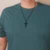 Classic Black Cross Necklace