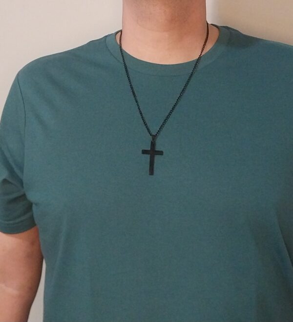 Classic Black Cross Necklace