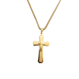 Bold Gold Cross Necklace