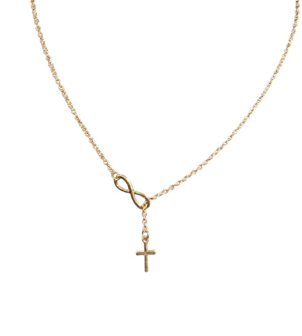 Infinite Cross Necklace Women's