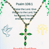 Sparkly Gem Cross Necklace for Women Green