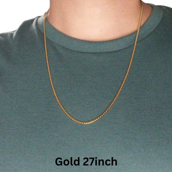 27 inch gold chain for pendant necklace