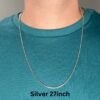 27 inch silver just the chain