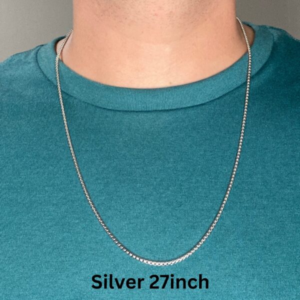 27 inch silver just the chain