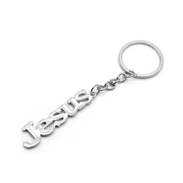 Jesus Keychain Silver