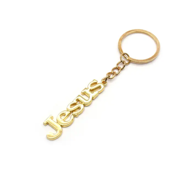 Jesus Keychain Gold