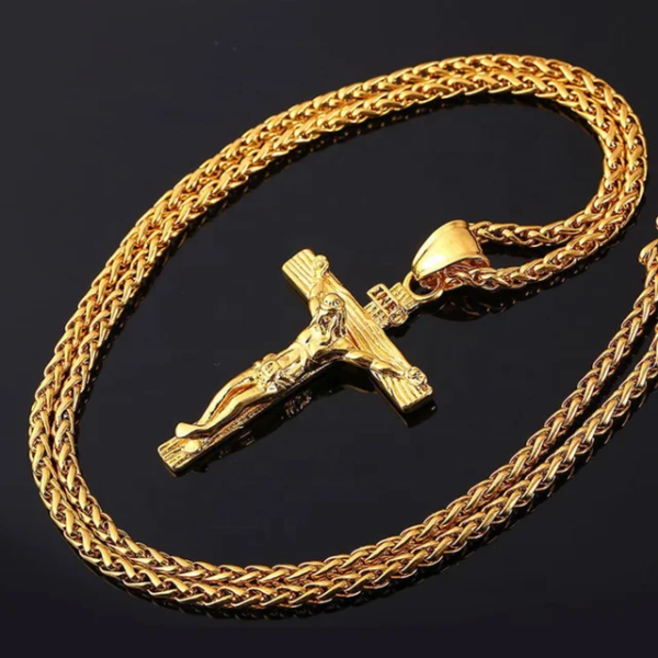 Crucifix Necklace Cross Pendant with Chain