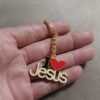 I heart Jesus Keychain