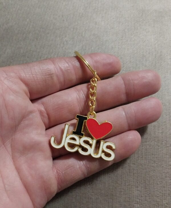 I heart Jesus Keychain