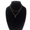 Rose Gold 3 cross chain necklace